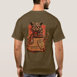 Camiseta Adulto Schrodinger's Zombie Cat - Back T Shirt