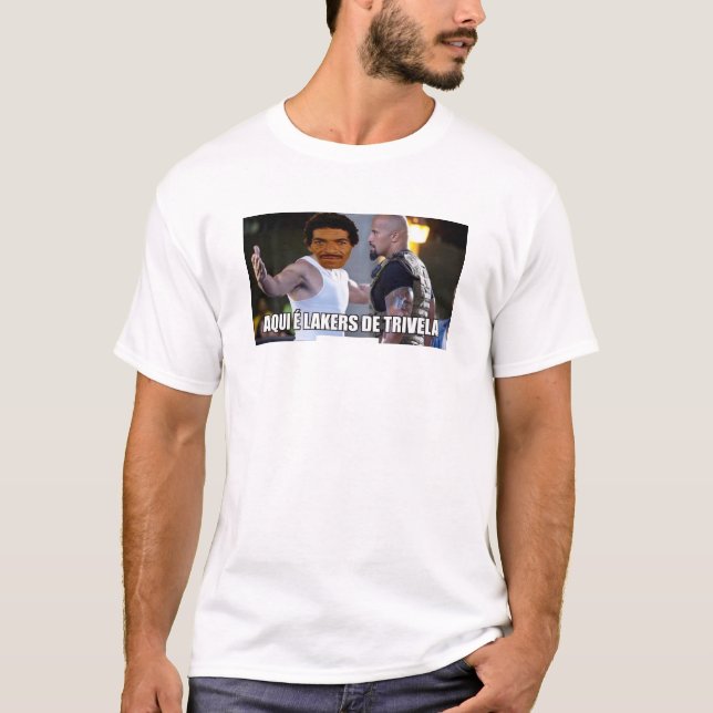 camiseta aqui é lakers de trivela t shirt (Framsida)