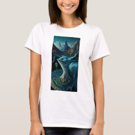 Camiseta artist style big fish t shirt