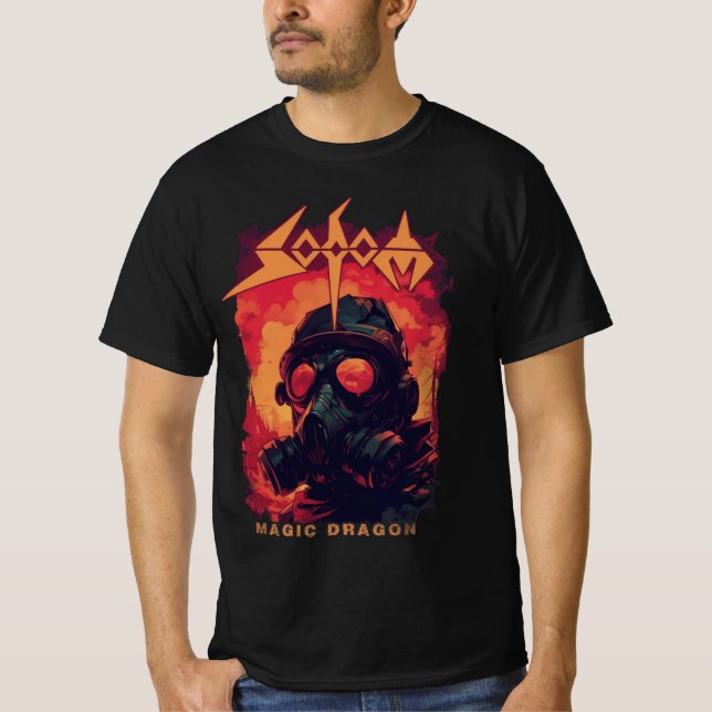 Camiseta banda Sodom Magic Dragon  T Shirt (Framsida)