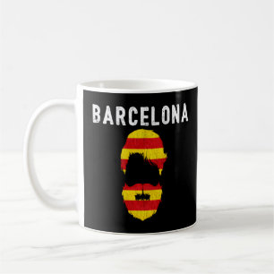 Camiseta Barcelona Flagga Souvenir Tourist Katalon Kaffemugg