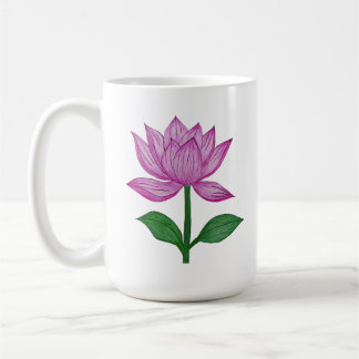Camiseta básia mujer, con flor rosada kaffemugg