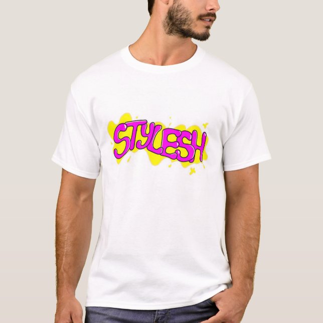 Camiseta Básica Branca Stylesh T Shirt (Framsida)
