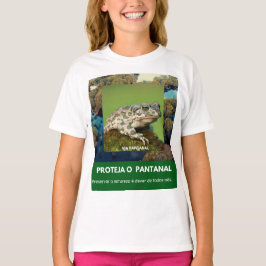 Camiseta Básica Infantil Feminina Via Pantanal  T Shirt