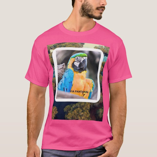 Camiseta Básica Masculina Escura Arara T Shirt (Framsida)