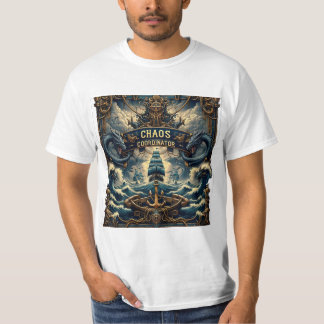 Camiseta Básica Masculina Escura Chaos Coordinator T Shirt