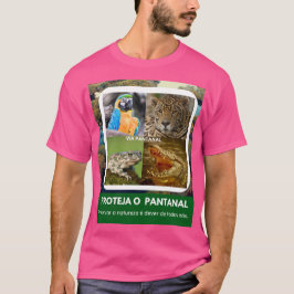 Camiseta Básica Masculina Escura Pantanal T Shirt