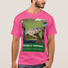 Camiseta Básica Masculina Escura Via Pantanal Sapo T Shirt
