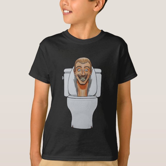 Camiseta básica para niños skibidi toliet t shirt (Framsida)