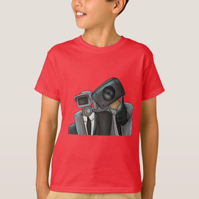 Camiseta básica para niños skibidi toliet t shirt (Framsida)