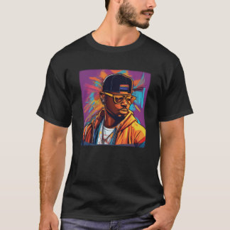 Camiseta Básica - Street graffiti art Hip Hop T Shirt
