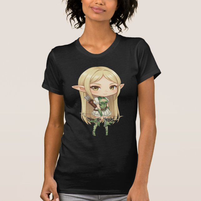 Camiseta Bella+Canvas Atirador Chibi [F] T Shirt (Framsida)