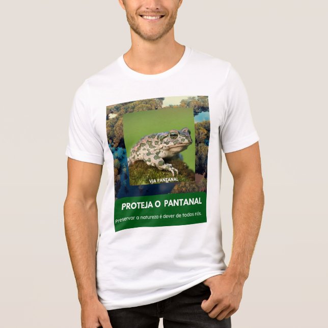 Camiseta Bella+Canvas Tri-blend Via Pantanal Sapo T Shirt (Framsida)