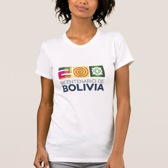 Camiseta bicentenario de Bolivia T Shirt (Framsida)