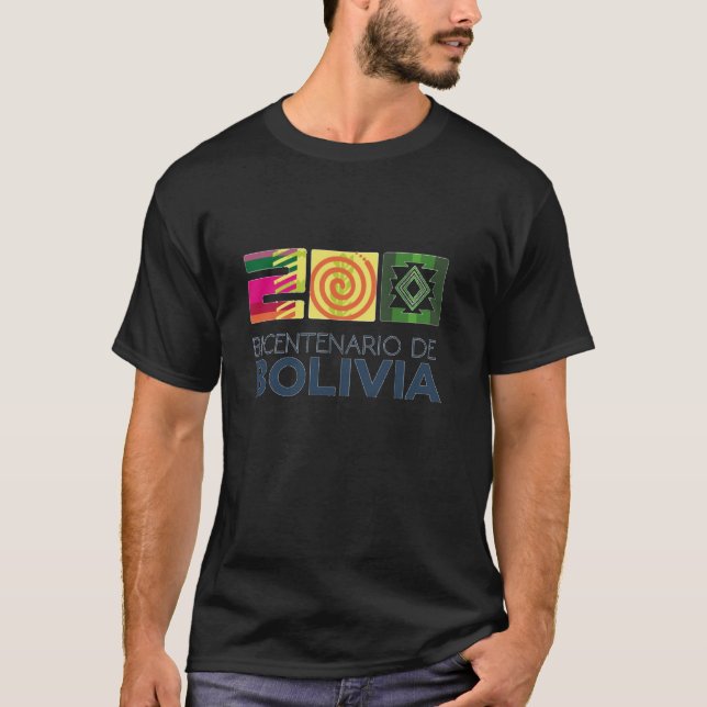 Camiseta bicentenario de Bolivia T Shirt (Framsida)