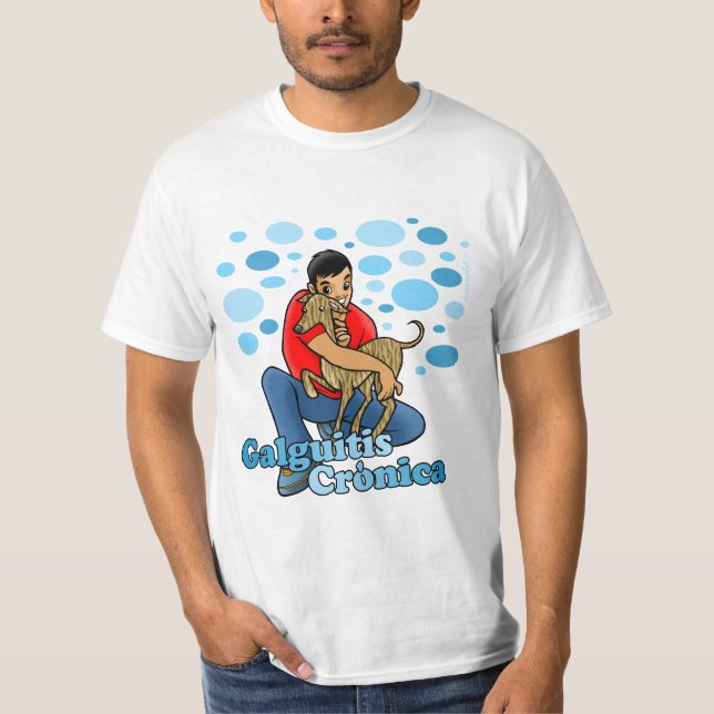 Camiseta blanca hombre - Galguitis Crónica Tee Shirt (Framsida)