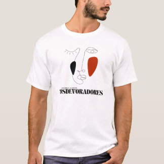 Camiseta blanca unisex con diseño minimalista t shirt