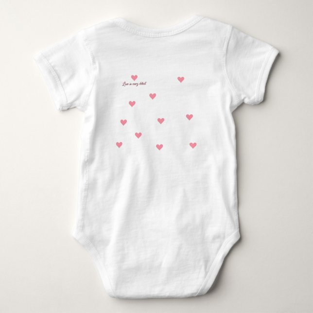 Camiseta body para bebe navidad t shirt (Baksida)