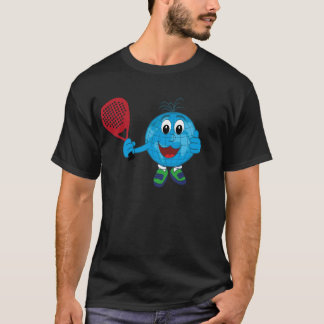 camiseta bola del mundo jugando al padel tröja