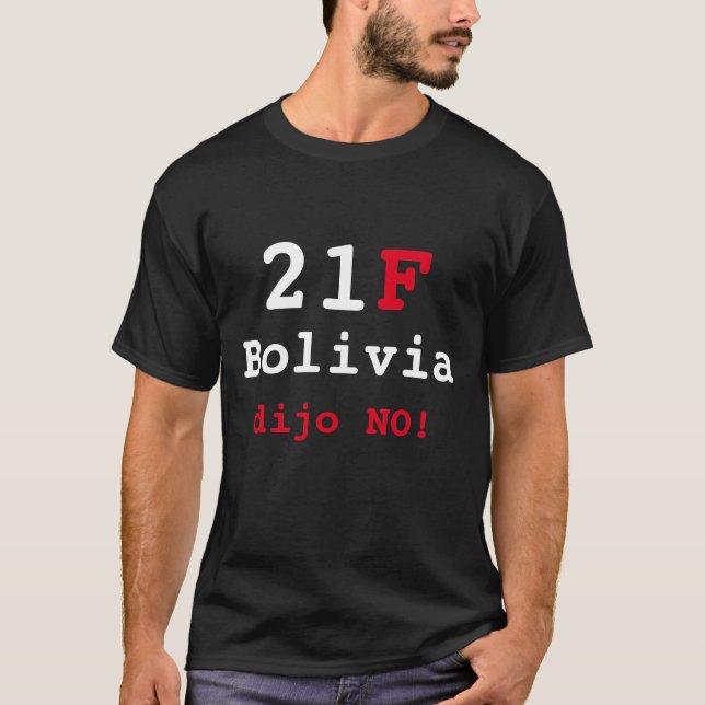 Camiseta Bolivia dijo NO T Shirt (Framsida)