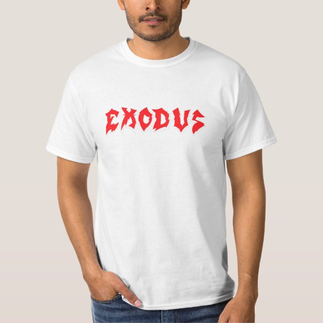 Camiseta branca banda Exodus T Shirt (Framsida)