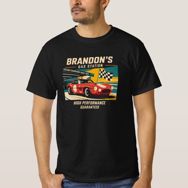 camiseta Brandon's Gas Station T Shirt (Framsida)