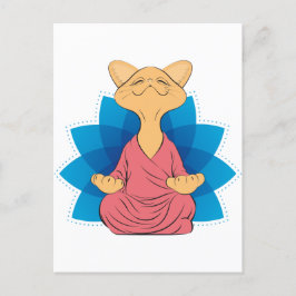 Camiseta Buddha cat meditating - Guru cat - Namast Vykort