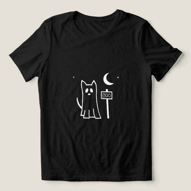 camiseta cachorro fantasma - Halloween boo T Shirt (Design Framsida)