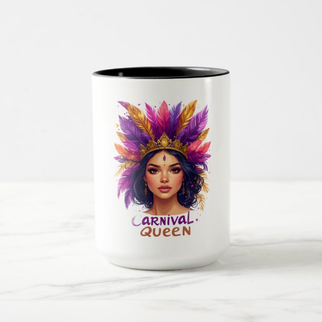 Camiseta Carnival Queen Rainha  do Carnaval Fantas Mugg (Center)