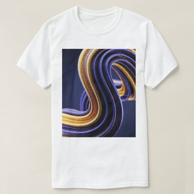 Camiseta chantilly azul dourado t shirt (Design framsida)