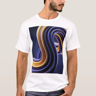 Camiseta chantilly azul dourado t shirt