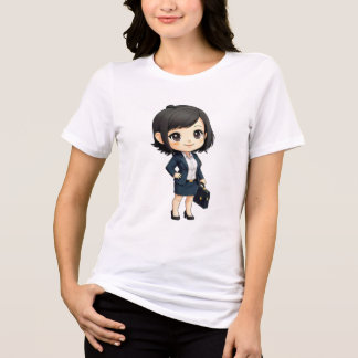 Camiseta chibi Estampado divertido Moda casual Art T Shirt