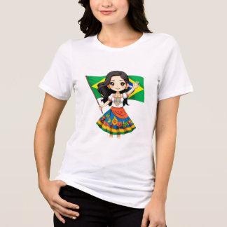 Camiseta chibi Estampado divertido Moda casual Art T Shirt