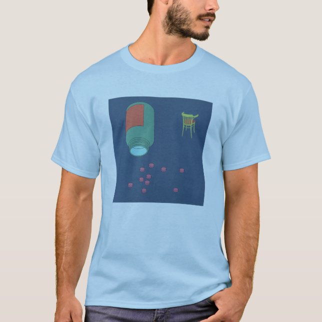 camiseta chill pill azul tee shirt (Framsida)