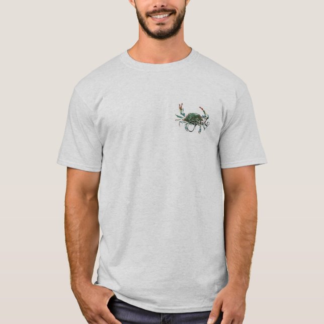 Camiseta Cinza Crab T Shirt (Framsida)