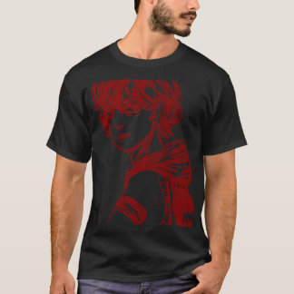 Camiseta com desenho vermelho  t shirt
