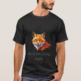 Camiseta com estampa de raposa t shirt