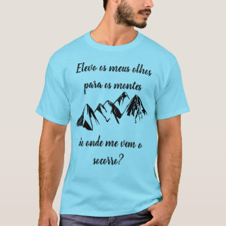 Camiseta com frase evangélica t shirt