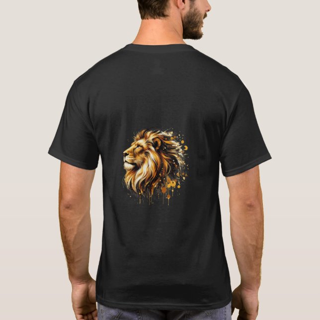 Camiseta con animales efecto pintura  t shirt (Baksida)