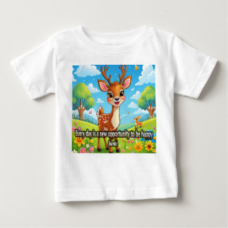 camiseta con Frase Inspiradora Infantil de Bambi T Shirt