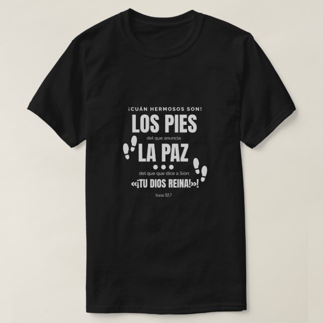 Camiseta con mensaje de luz, negra,bienaventurados t shirt (Design framsida)