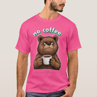Camiseta con oso y taza de café t shirt