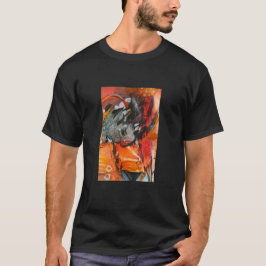 camiseta con pintura abstracta moderna t shirt