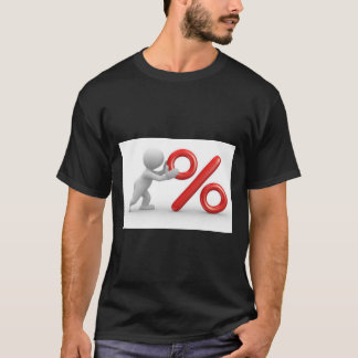 Camiseta con símbolo de porcentaje t shirt