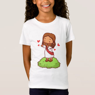 Camiseta coração Ele vive por nós T Shirt