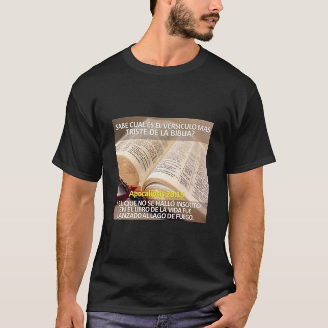 Camiseta cristiana camiseta con versiculos t shirt (Framsida)