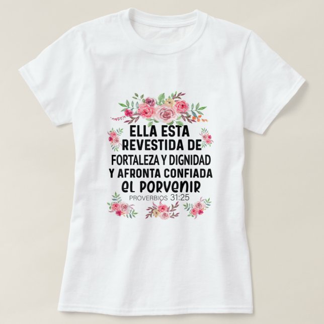 Camiseta cristiana en espanol Versiculo Spain Ch T Shirt (Design framsida)
