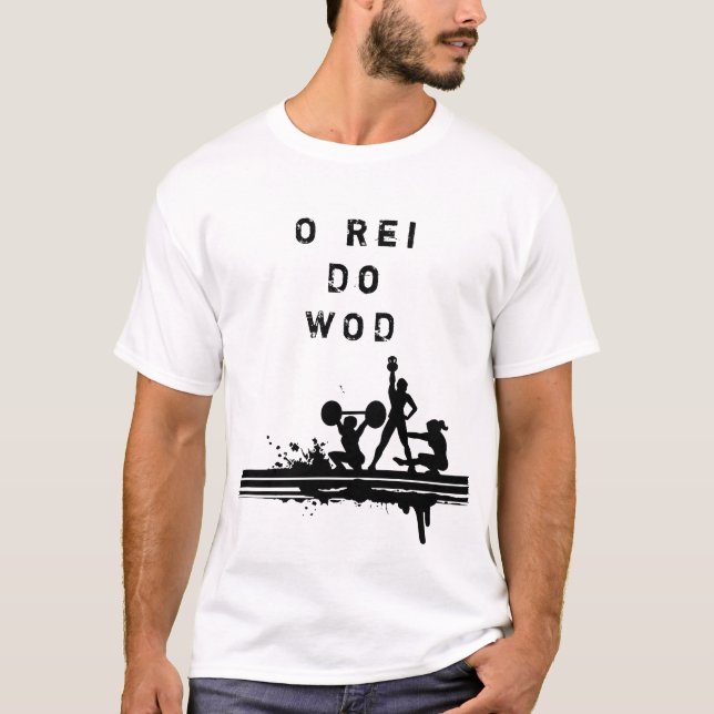 Camiseta crossfit Rei Do Wod T Shirt (Framsida)