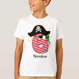 Camiseta Cumpleaños pirata, 6 años T Shirt