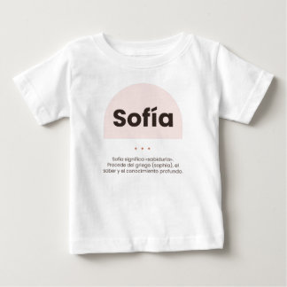 Camiseta de bebé personalizada: nombre y su signif t shirt